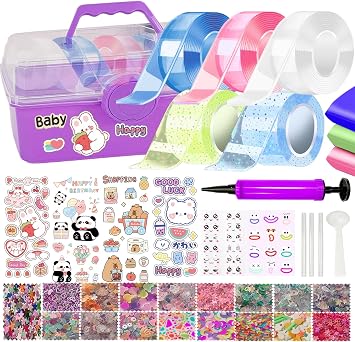 Nano Tape Bubble Craft Kit DIY Arts & Crafts Set with Storage Box