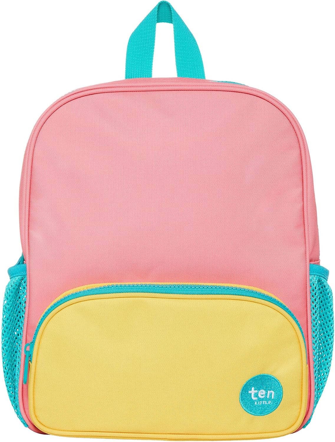 Ten Little Toddler Backpack for School, Kids School Backpack - Toddler Bookbag Made with Recycled Materials for Preschool, Kindergarten - School Bag, Daycare Bag - 12” Kids Backpack, Navy/Green