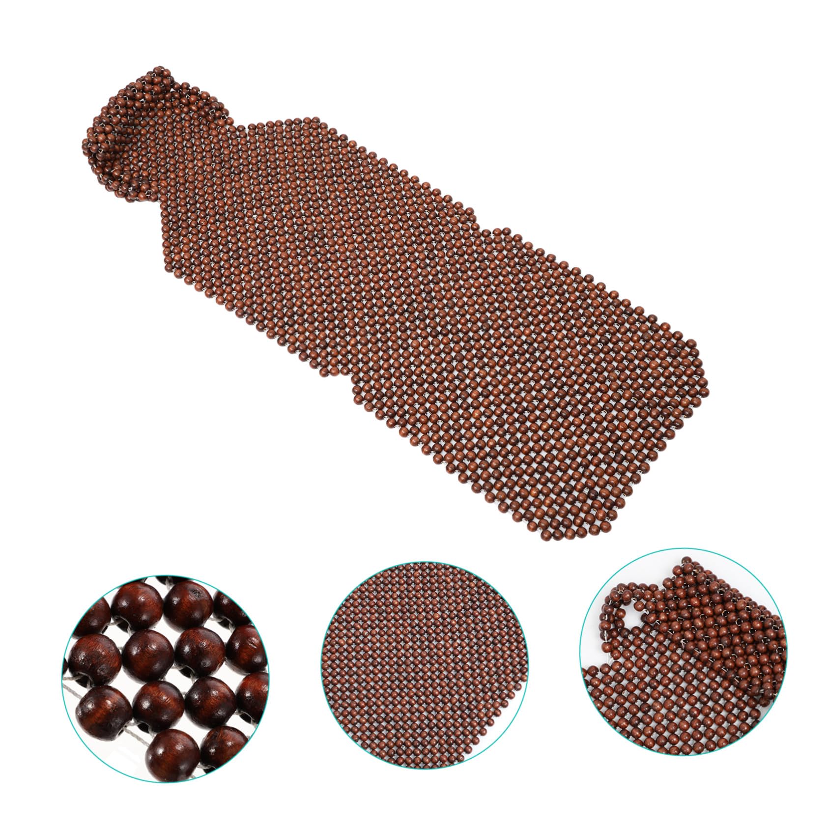 Cuscino per Sedile Perline Legno Traspirante Massaggiante e Resistente per Guida Lunga e Comfort