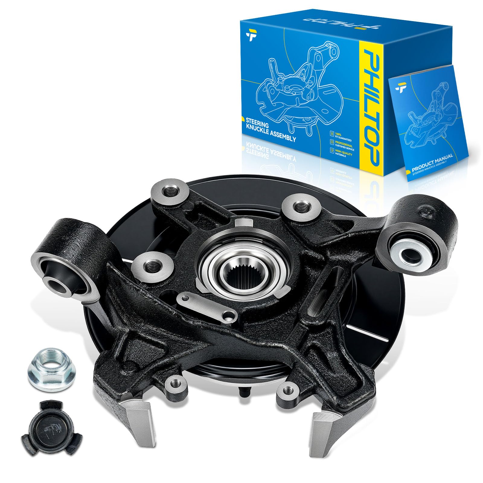 PHILTOP Rear Right Knuckle Wheel Hub Bearing for 2006-2010 Ford Explorer