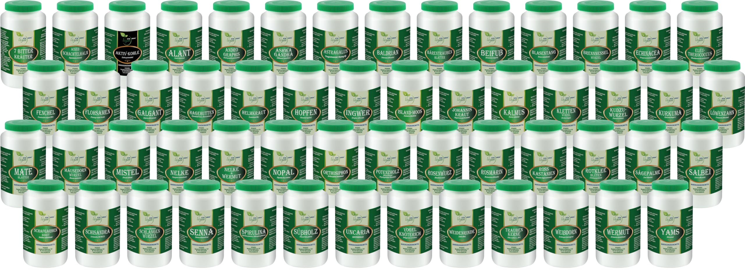 VITA IDEAL Vegan® KUDZU - Wurzel 180 KAPSELN - Pueraria lobata - Tagesportion 900mg KUDZUWURZEL reines Pulver. Natürlich, pflanzlich & ohne Zusatzstoffe.