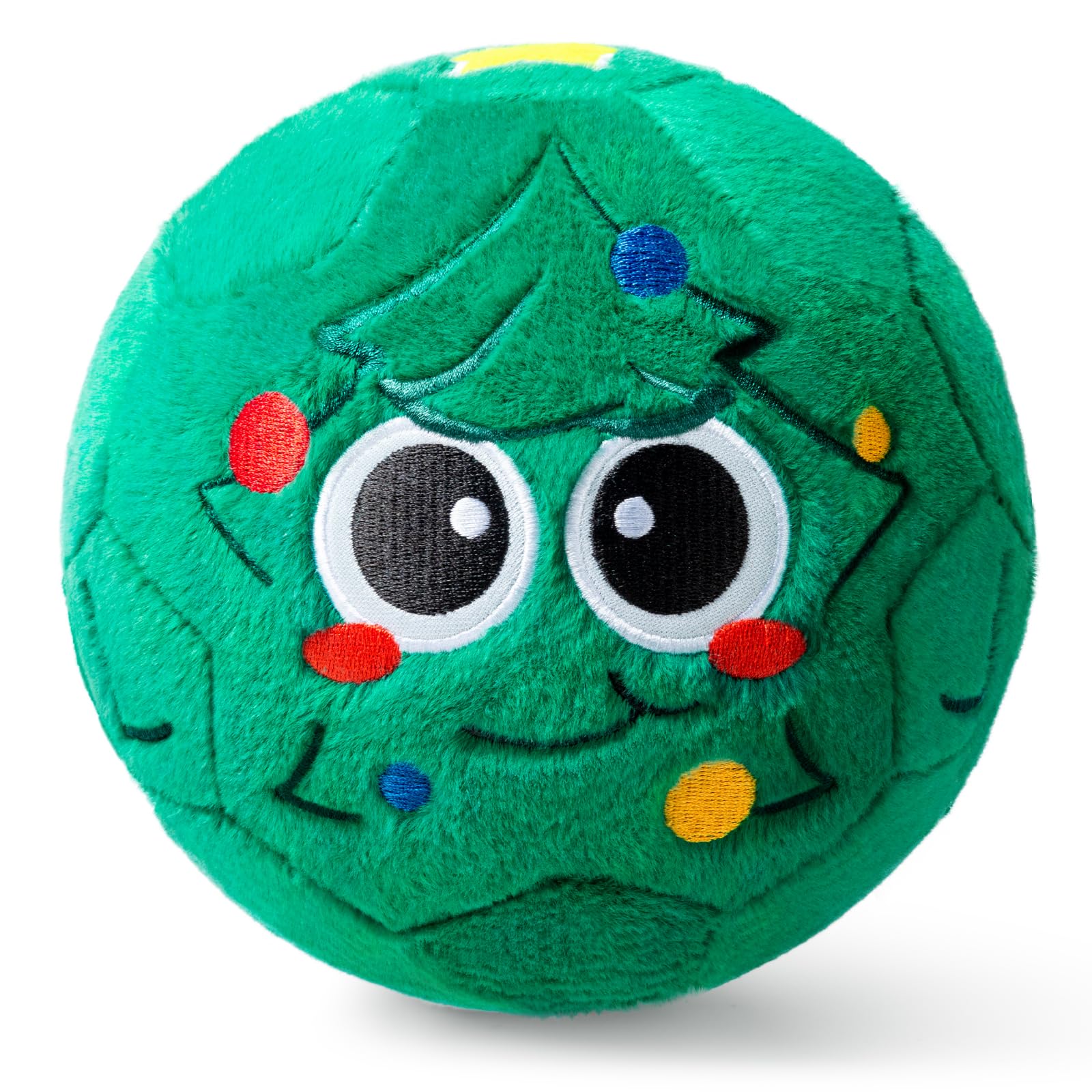 VangeBow Silent Indoor Soccer Ball for Toddlers Soft Plush Toy (Christmas)