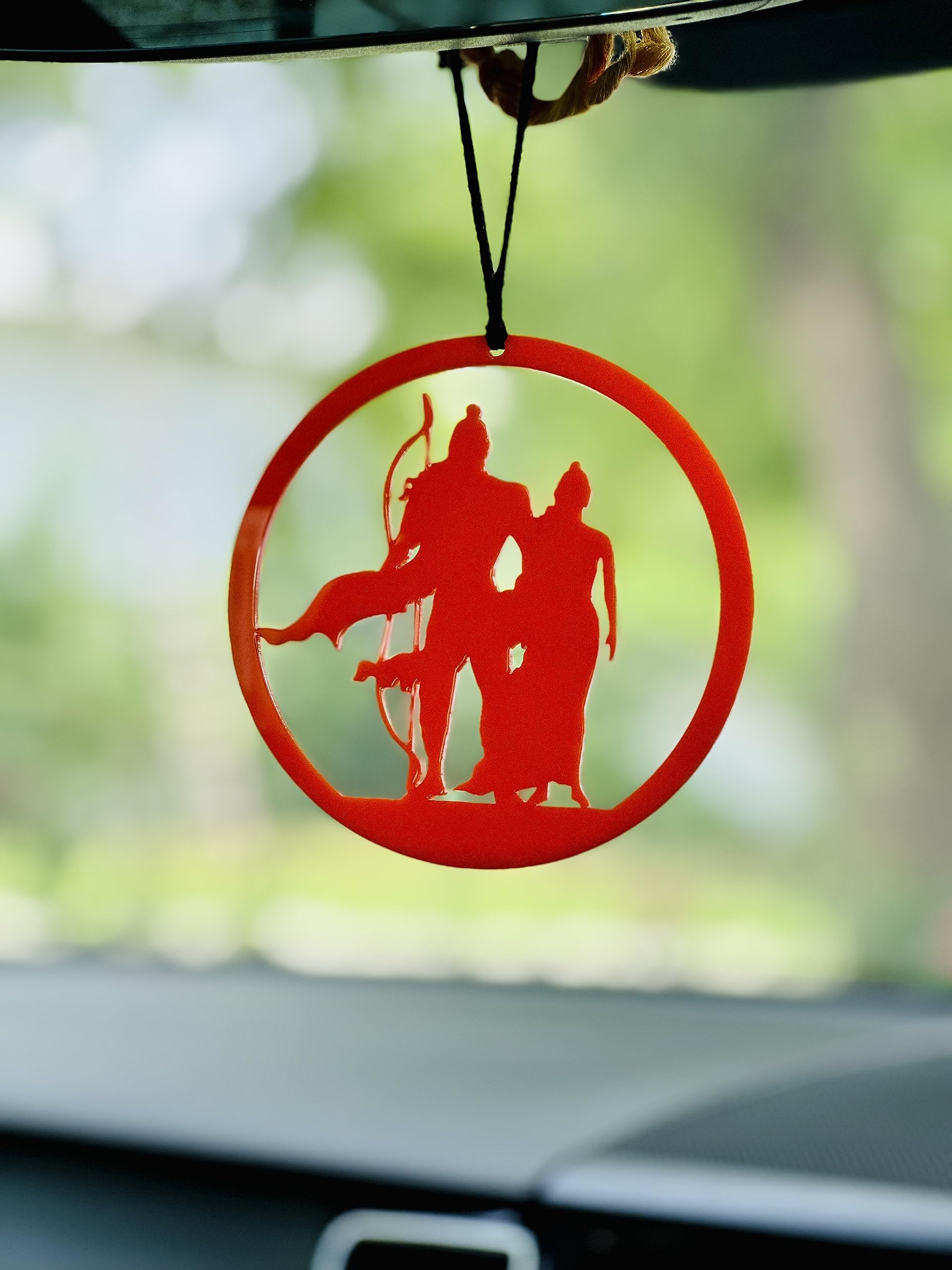 BS AMOR Dream Catcher Car Hanging Orange Colour Jai Shri Ram Car Hanging ~ Handmade Hanging Wall Hangings, Garden, Car, Outdoor, Bedroom Pack of 1-image-46