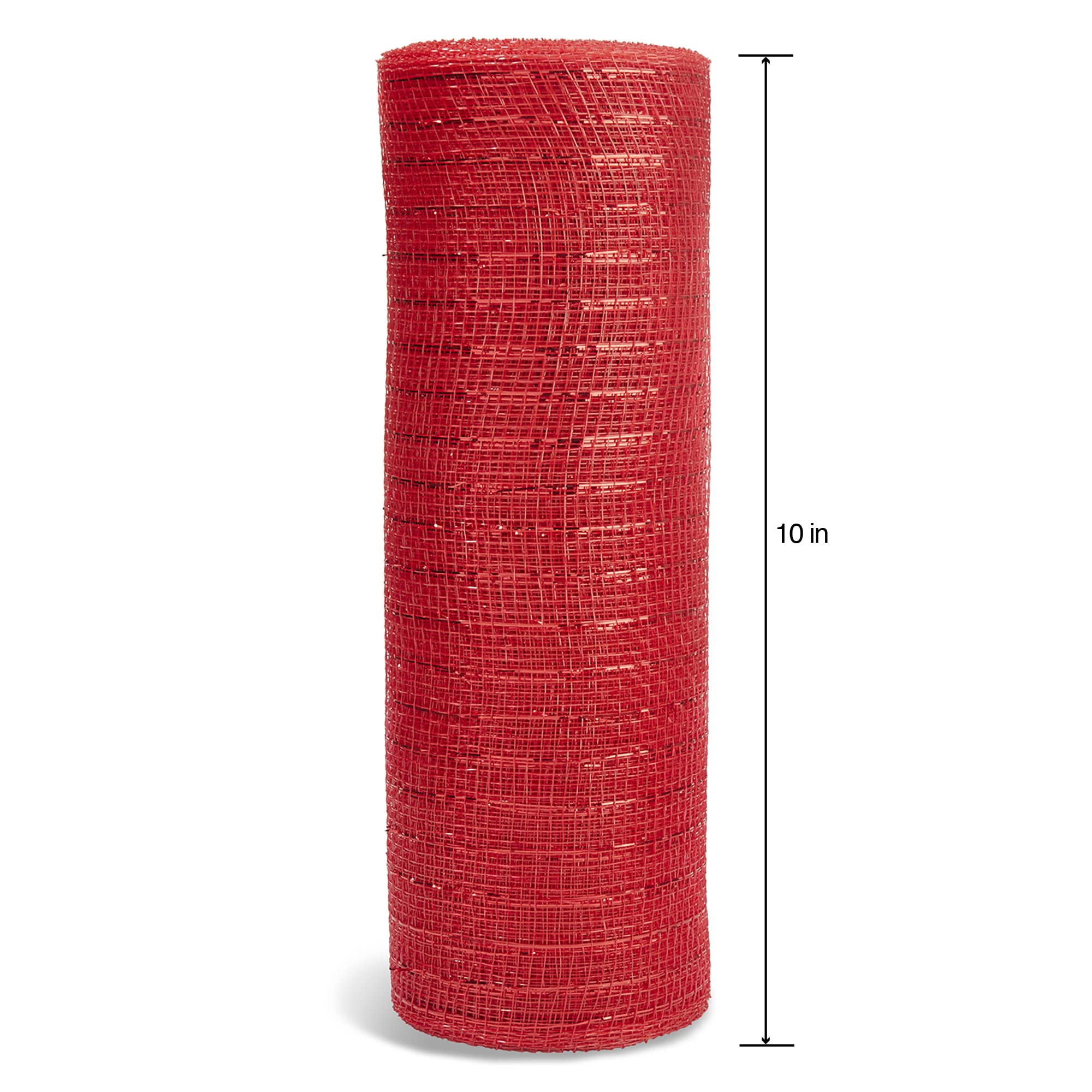 FloraCraft Decorative Mesh 10 Inch x 10 Yard Red