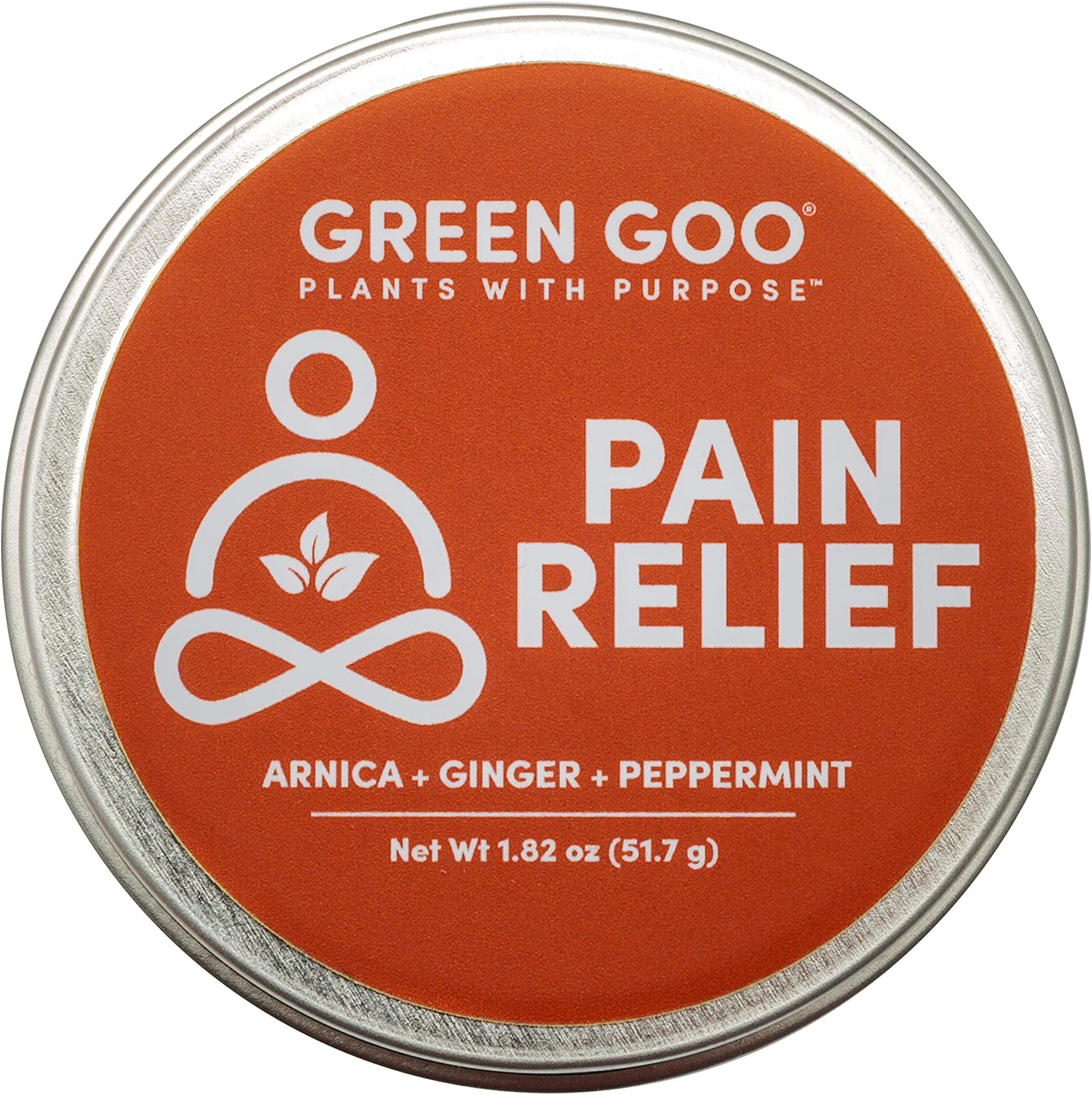 Green Goo Natural Skin Care Salve, Pain Relief with Arnica,1.82 Ounce Large Tin