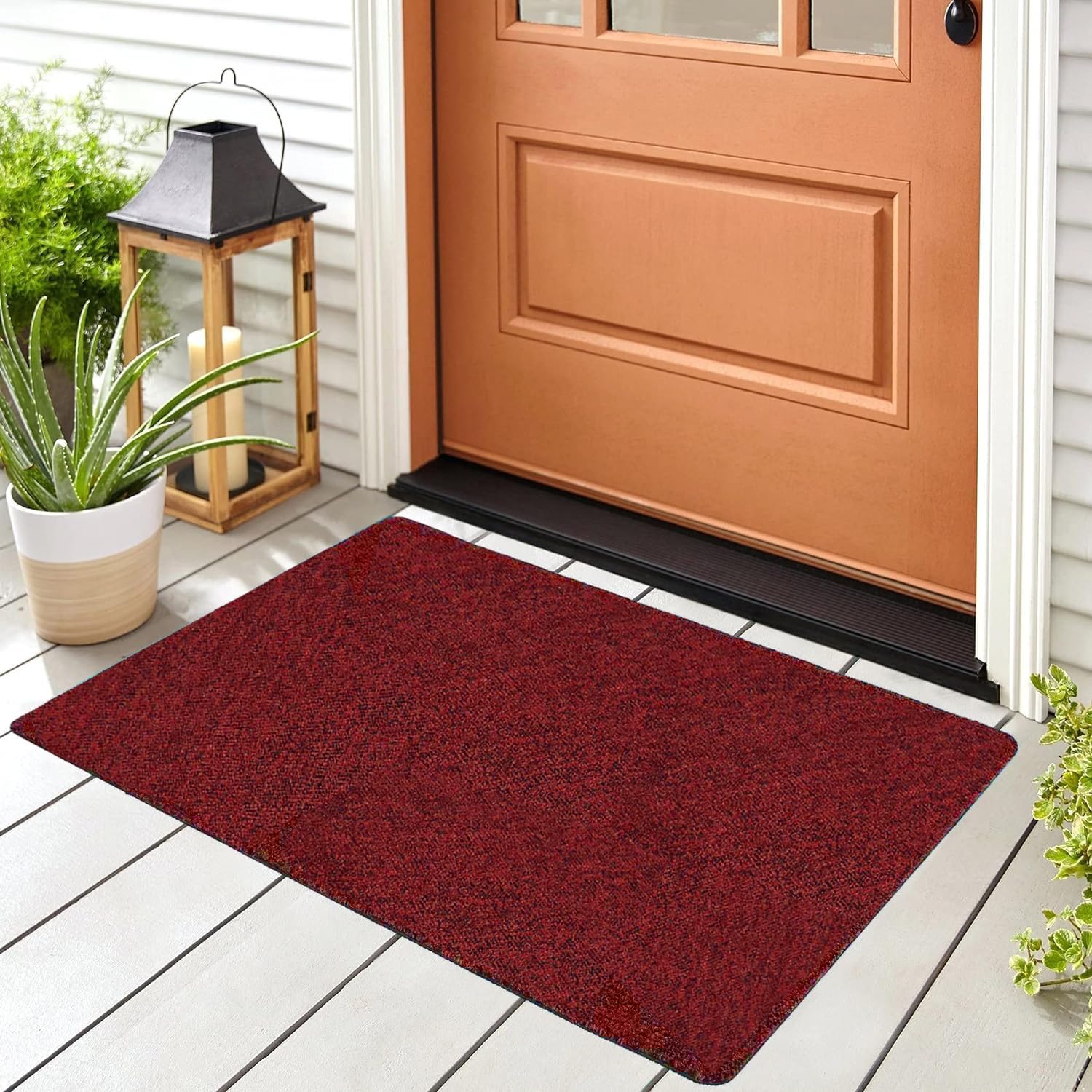Thin Indoor Doormat Entryway Mats Front Porch Doormats,Non-Slip Dirt-Resistant Entrance Mat,36'' x 24'' Absorbent Door Mats for Any Door, Entryway,Kitchen,Patio,Home