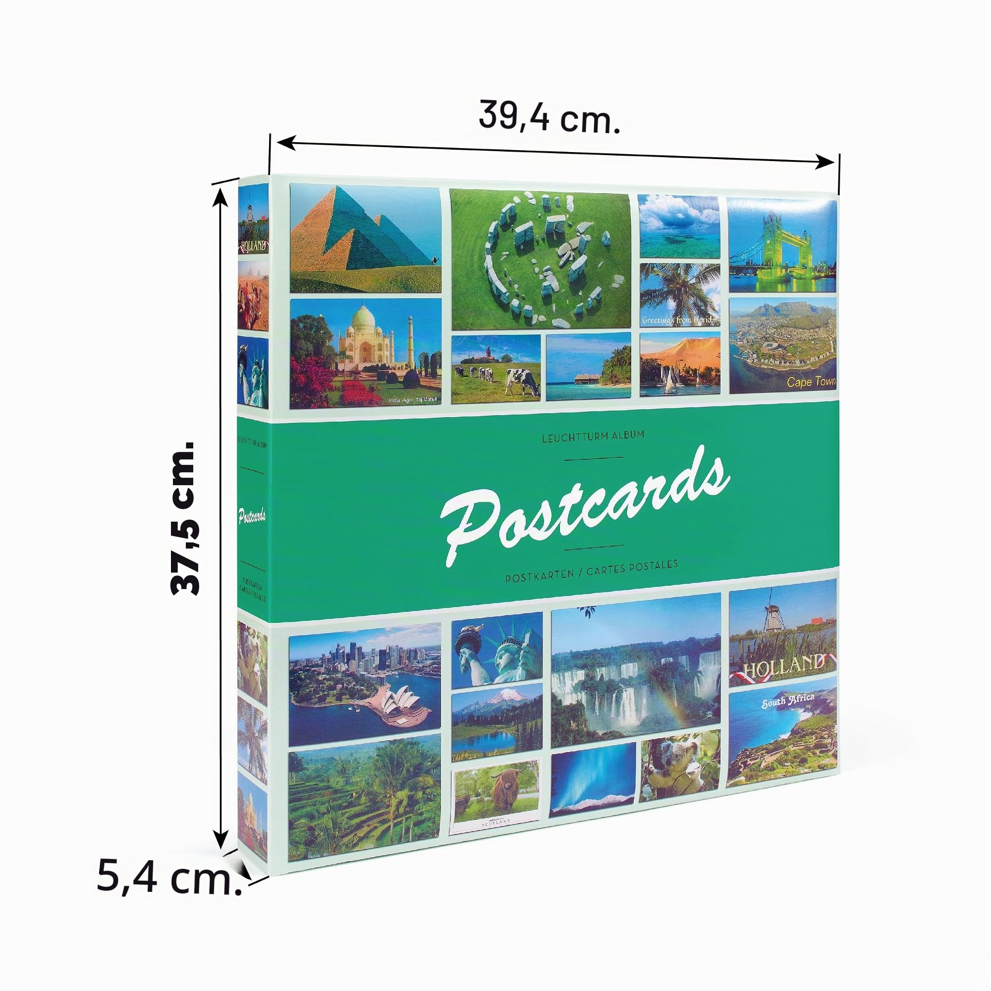 Leuchtturm 347771 Album à Collectionner - Album de Cartes Postales pour 600 Cartes Postales -50 Pochettes rigides