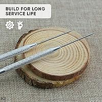 Vista 6 de 4 herramientas de aguja de cerámica – Herramientas de aguja de 6.3 pulgadas para arcilla, puntas de acero inoxidable duraderas, agarre