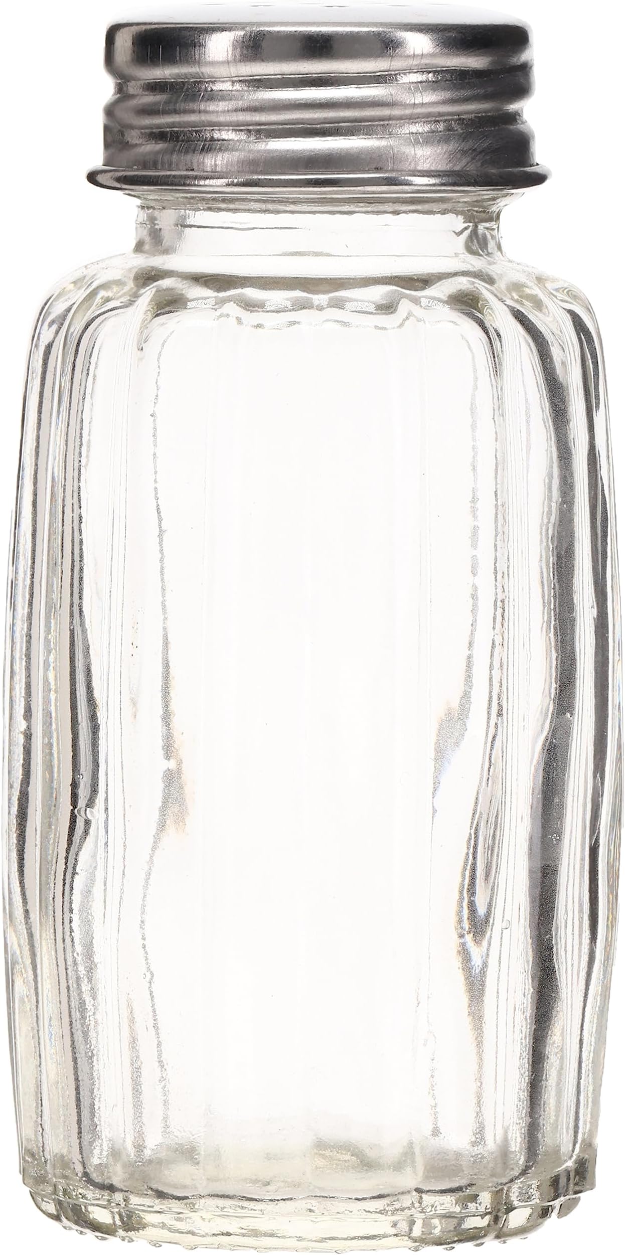 Metaltex 264310 Glass Salt Shaker/Stainless Steel Display Stand