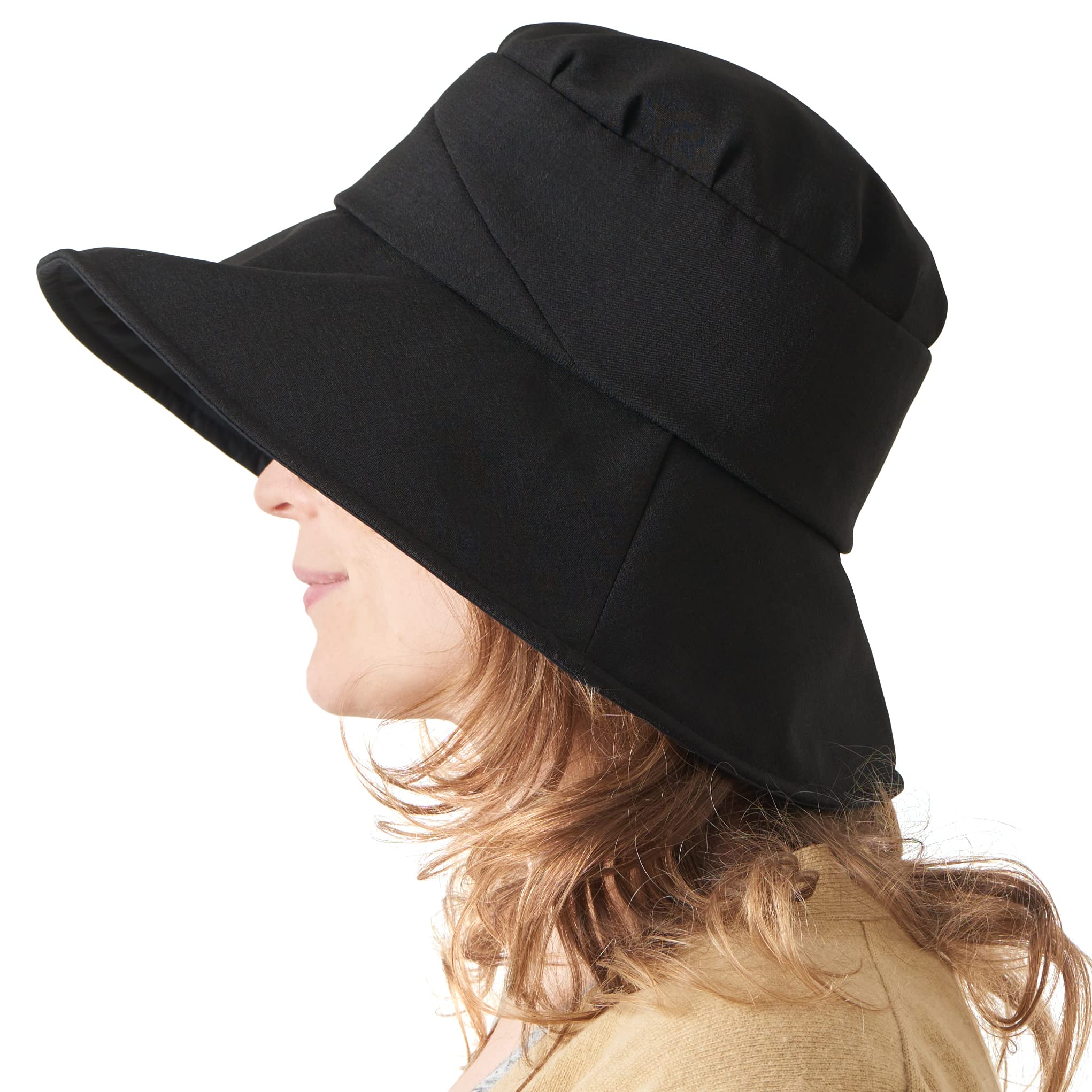 CHARM Damas Sombrero para El Sol Sombrero Verano Playa Japonés Diseño Ancho ala UV Protección