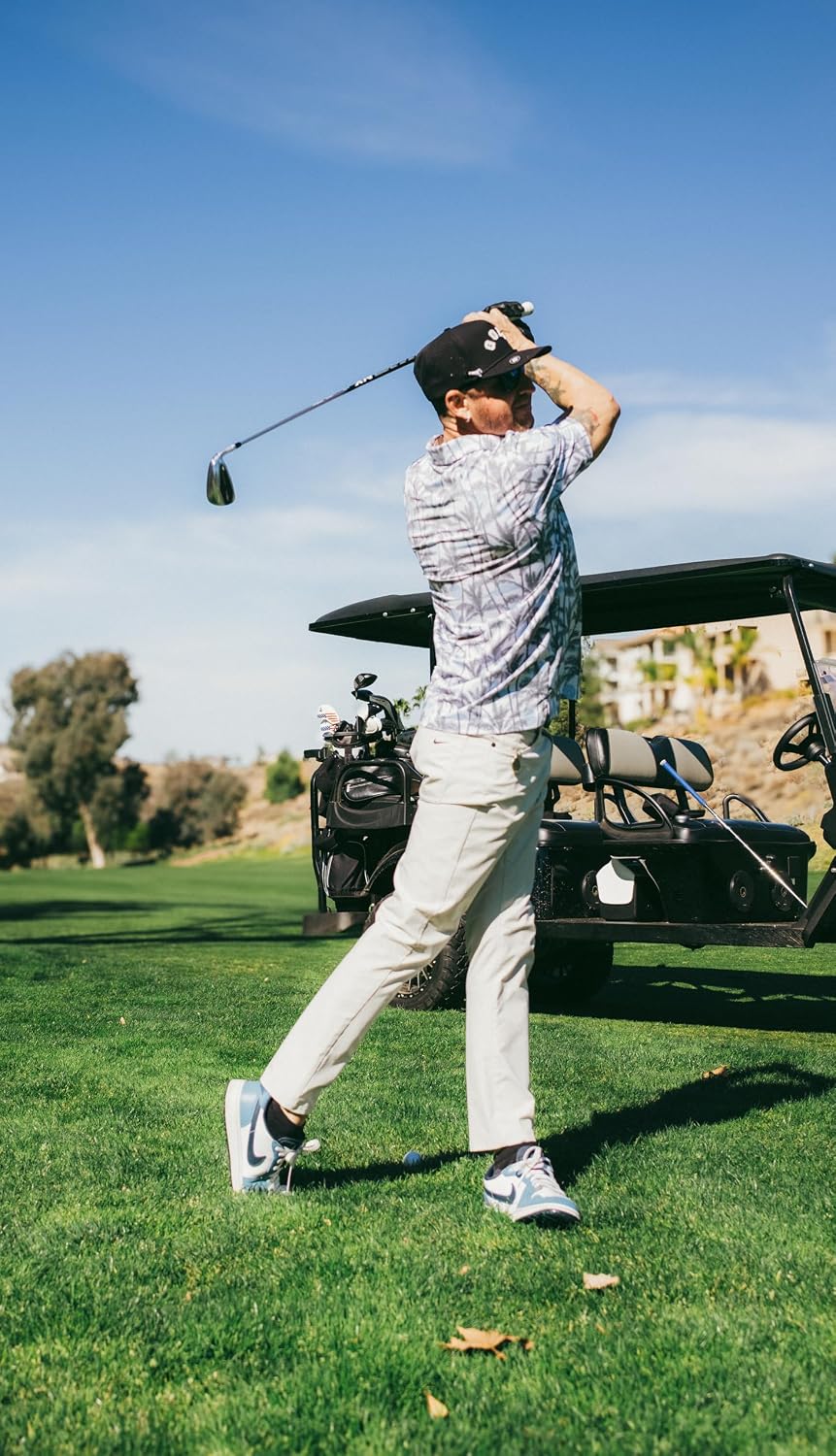 BRIMZ Golf Performance Hat - Tee Holder & Magnetic Brim - Breathable Sweat & Water Resistant Golfing Snapback Cap