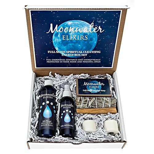 Miniatura 1 de Juego de caja ritual de luna llena energía lunar, apoya rituales, alinea intenciones y armonía - Palitos de palo, velas de bendición para el hogar,