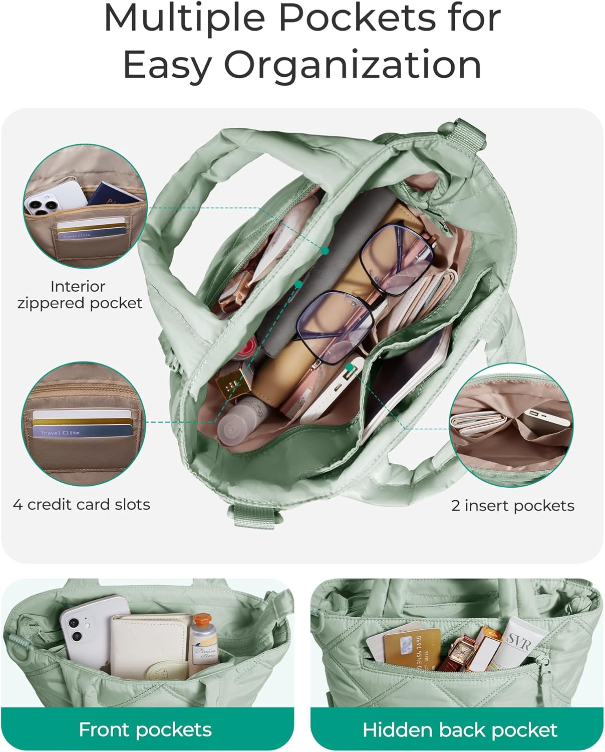 BAGSMART Crossbody Bags for Women, Small Crossbody Bag Cross Body Purse Mini Tote Travel Purse Shoulder Handbags Wallet - Image 5