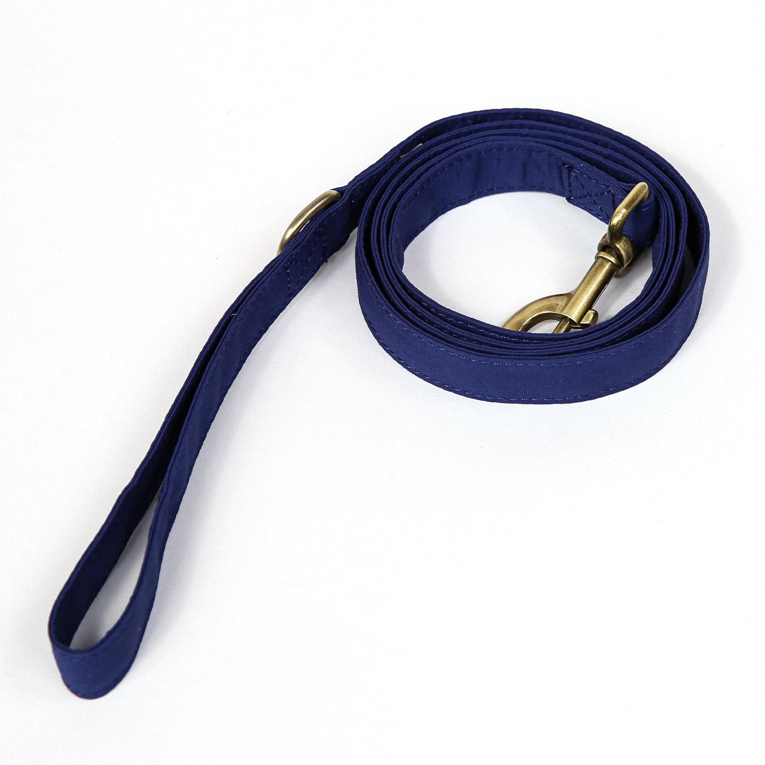 Correa de perro de algodón orgánico para razas pequeñas, medianas y grandes, correa de latón para mascotas, para caminar, correr y entrenar, 6 pies