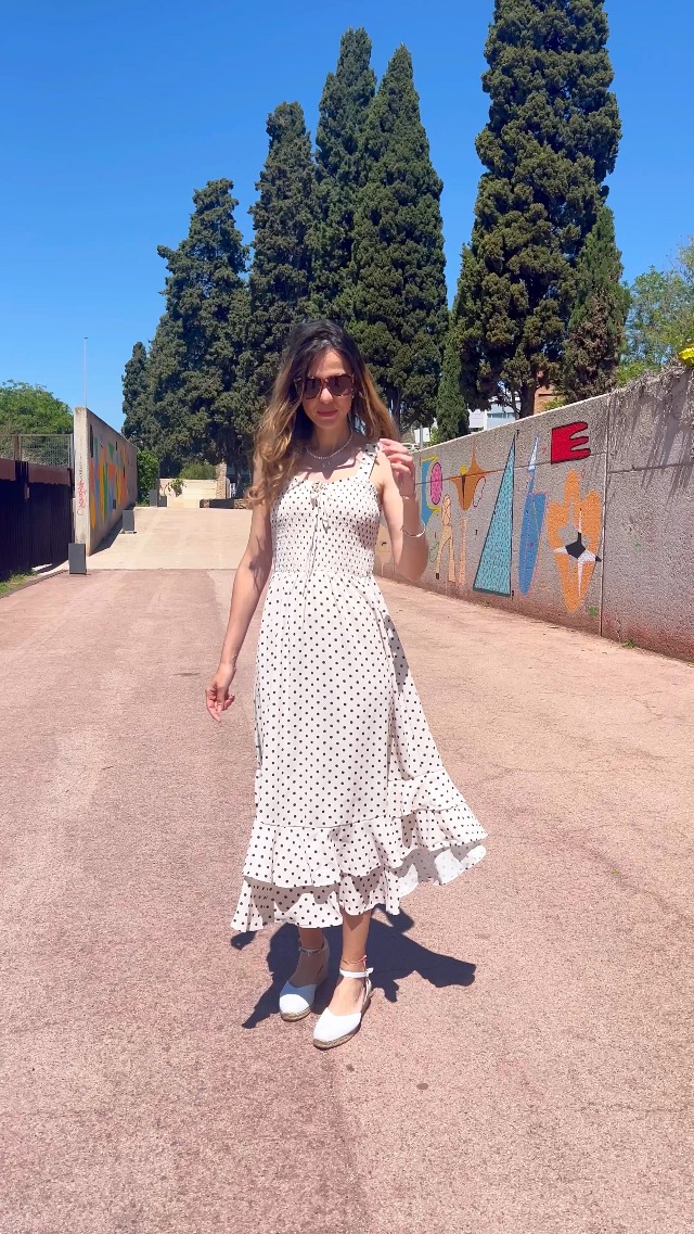 GRACE KARIN Zomerjurk voor meisjes, boho-jurk met zakken, gesmokt strand, zonnejurk, A-lijn, casual midi-jurk, Wit, 8-10 jaar
