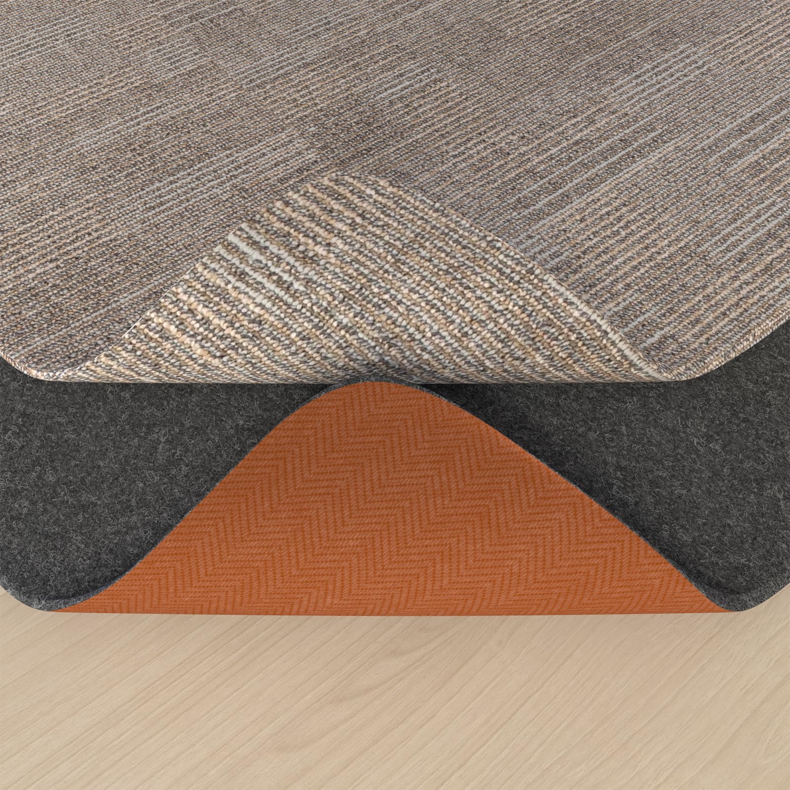 Tappeto Antiscivolo Gomma, 180x280cm sottotappeto antiscivolo per tappeti, protezioni sottotappeto, fermagli per tappeti per pavimenti in legno, mantengono i tappeti in posizione