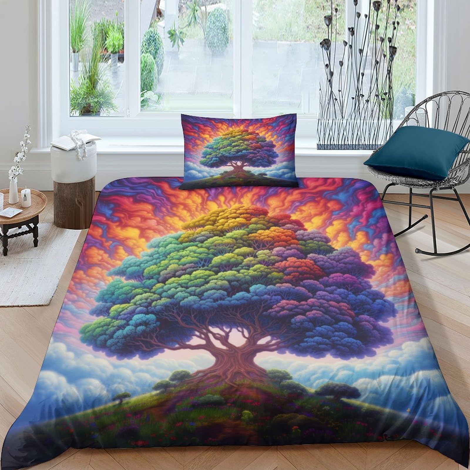 Housse de couette 135x200 avec fermeture éclair : fini la couette qui glisse grâce au tissu 3D