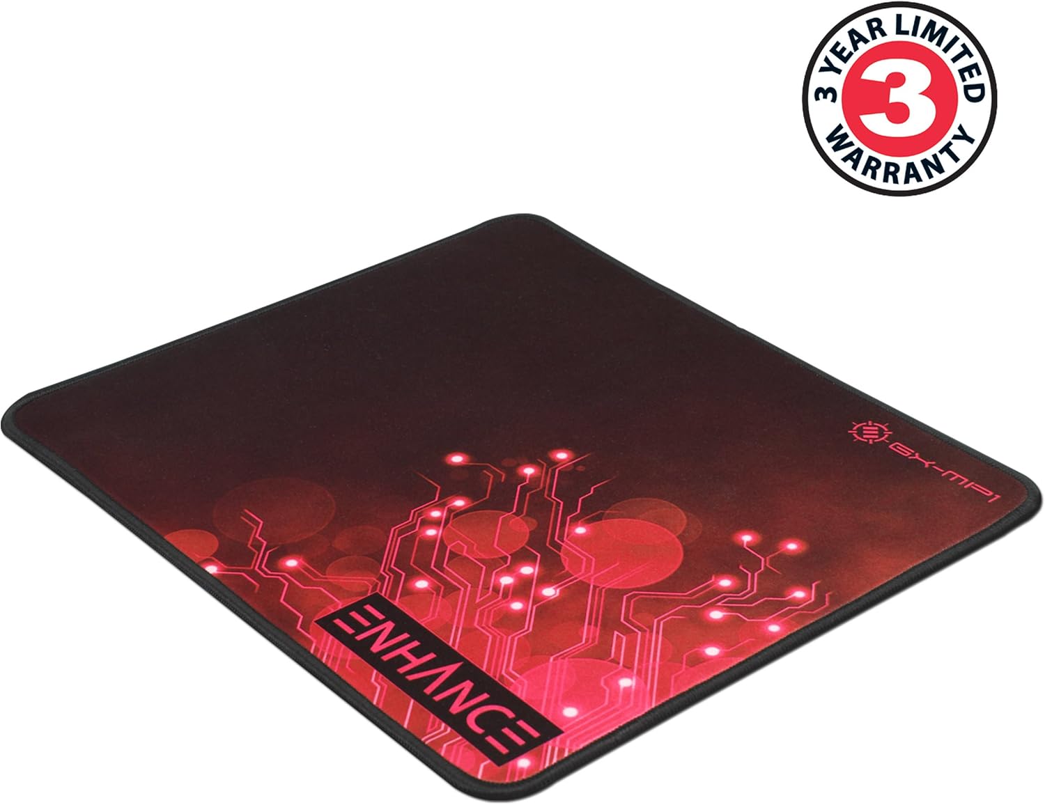 ENHANCE Mouse Pad Large with Anti-Slip Rubber, Quiet High Precision Fabric Mousepad for Schools, Computer Labs, Office Desks - 12.6 x 10.6 inch Laptop Mouse Pad, Anti-Fray Stitching, Water Resistant