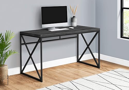 Miniatura 11 de Monarch Specialties, Madera Metal, gris Aspecto de madera recuperada gris/metal negro,Aspecto de madera recuperada negra/marco negro,Marco