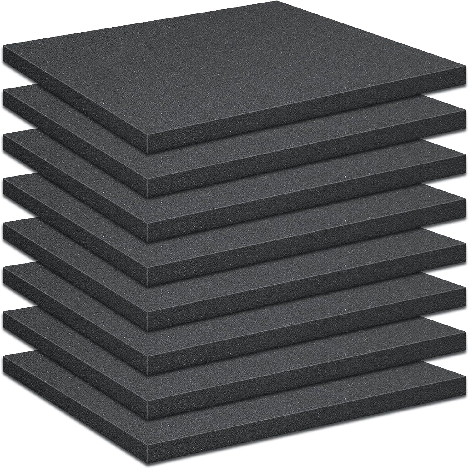 4 PCS Polyurethane Foam Sheet,16x12x1 Inch Cuttable