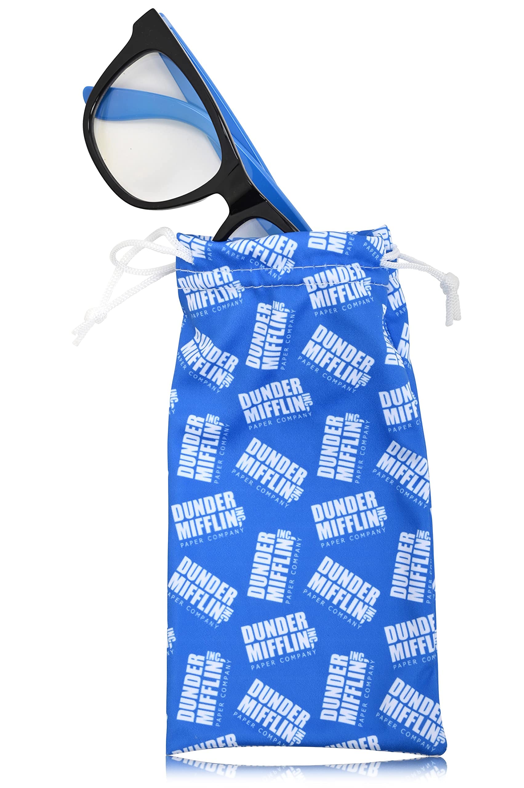 NBC The Office Blue Light Blocking Glasses with Pouch Computer Glasses for Men and Women | Eyewear Screen Protection (Blue)