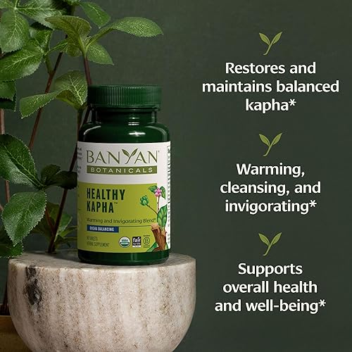 Miniatura 2 de Banyan Botanicals Healthy Kapha - Tabletas de hierbas orgánicas con Punarnava - para equilibrar Kapha Dosha, control de peso y apoyo a la digestión*