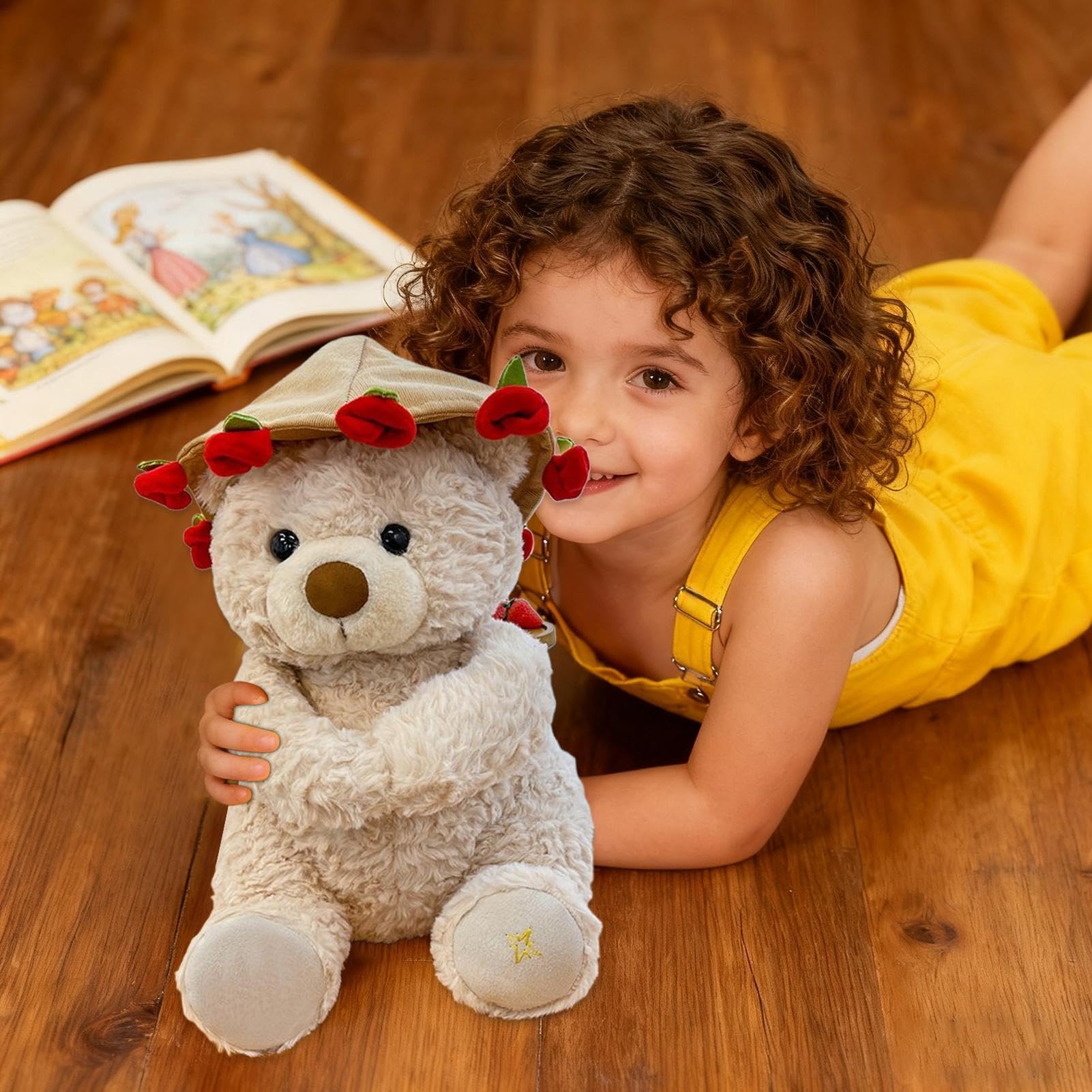 Weiches Bär Kuscheltier Sammelbar Kuscheltier Puppe, niedlicher Komfort Begleiter Plüschfigur, süßes Geschenkartikel | Erwachsene Damen Herren Kinder Kinder Mädchen Home Schlafzimmer