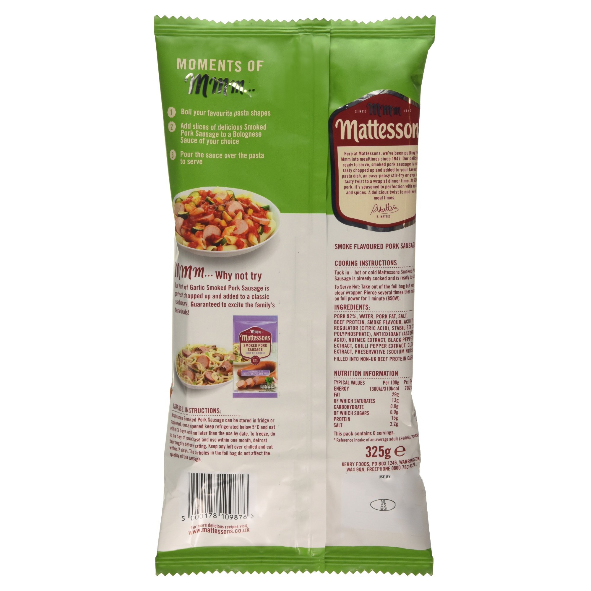 Mattessons Original Smoked Pork Sausage Ring - Lidl - Great Britain - View #7