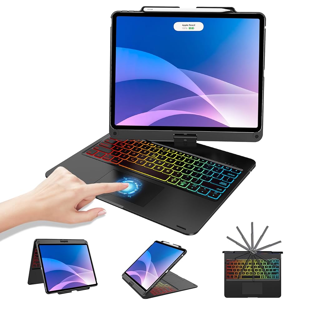 Amazon.com: Keyboard Case iPad Air 13 inch (M2, 2024/M3 2025