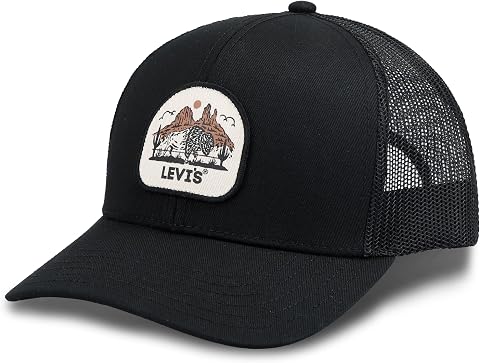 Levi's Men's Classic Style Logo Trucker Hat - Adjustable Lightweight
