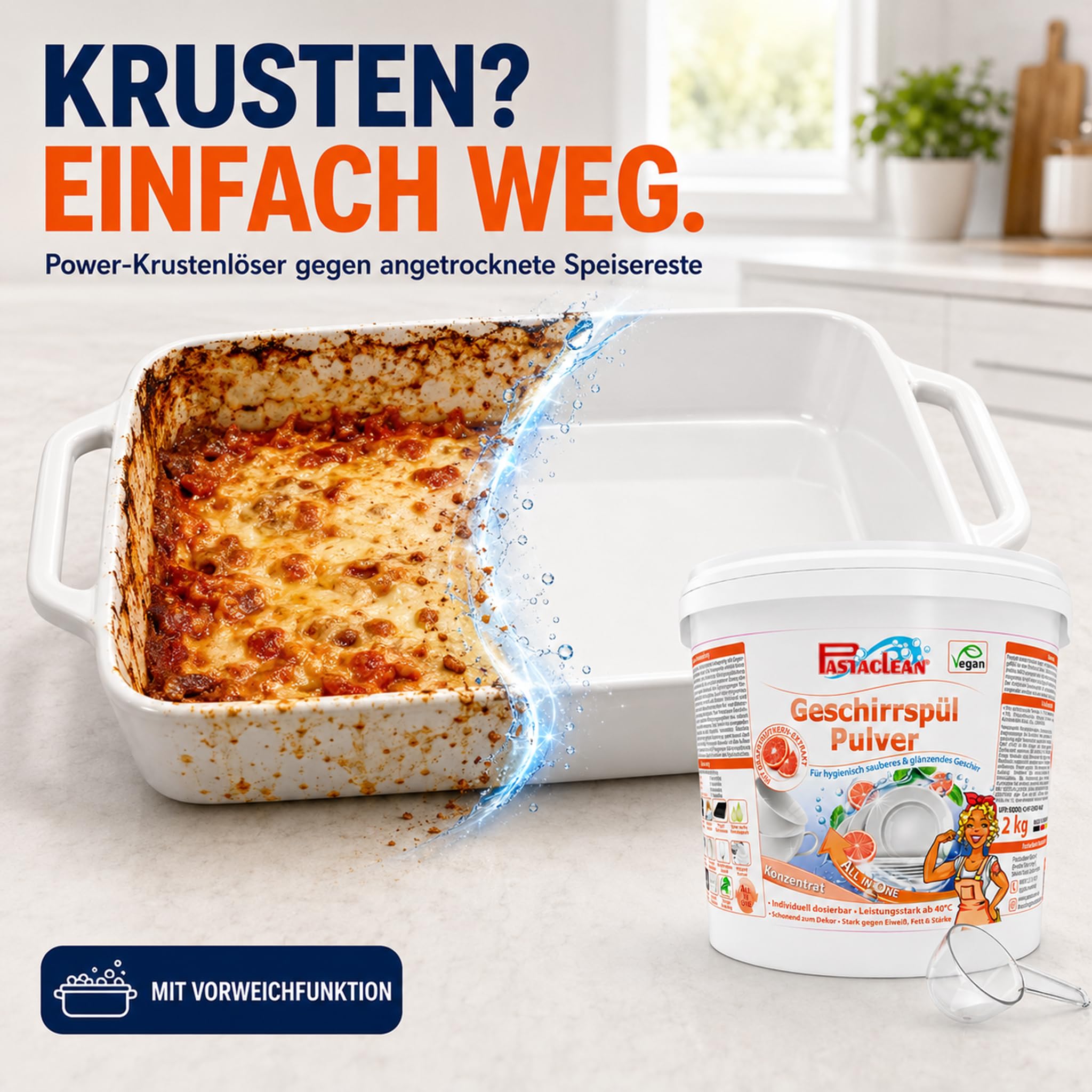 Pastaclean Poudre pour lave-vaisselle - 2 kg