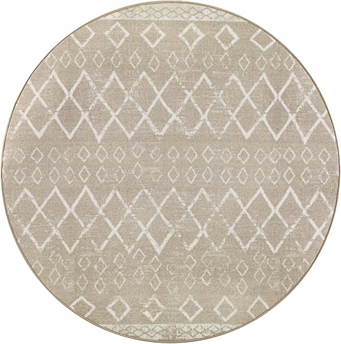 Miniatura 266 de Antep Rugs - Alfombras antideslizantes de 3 x 5 pies (antideslizante) con parte trasera de goma, de estilo antiguo, bohemio, marroquí y con pelo