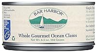 Vista 12 de Bar Harbor Large Cut Canned Chopped Surf Clams in Clam Juice, 6.5 oz. (Pack of 12)