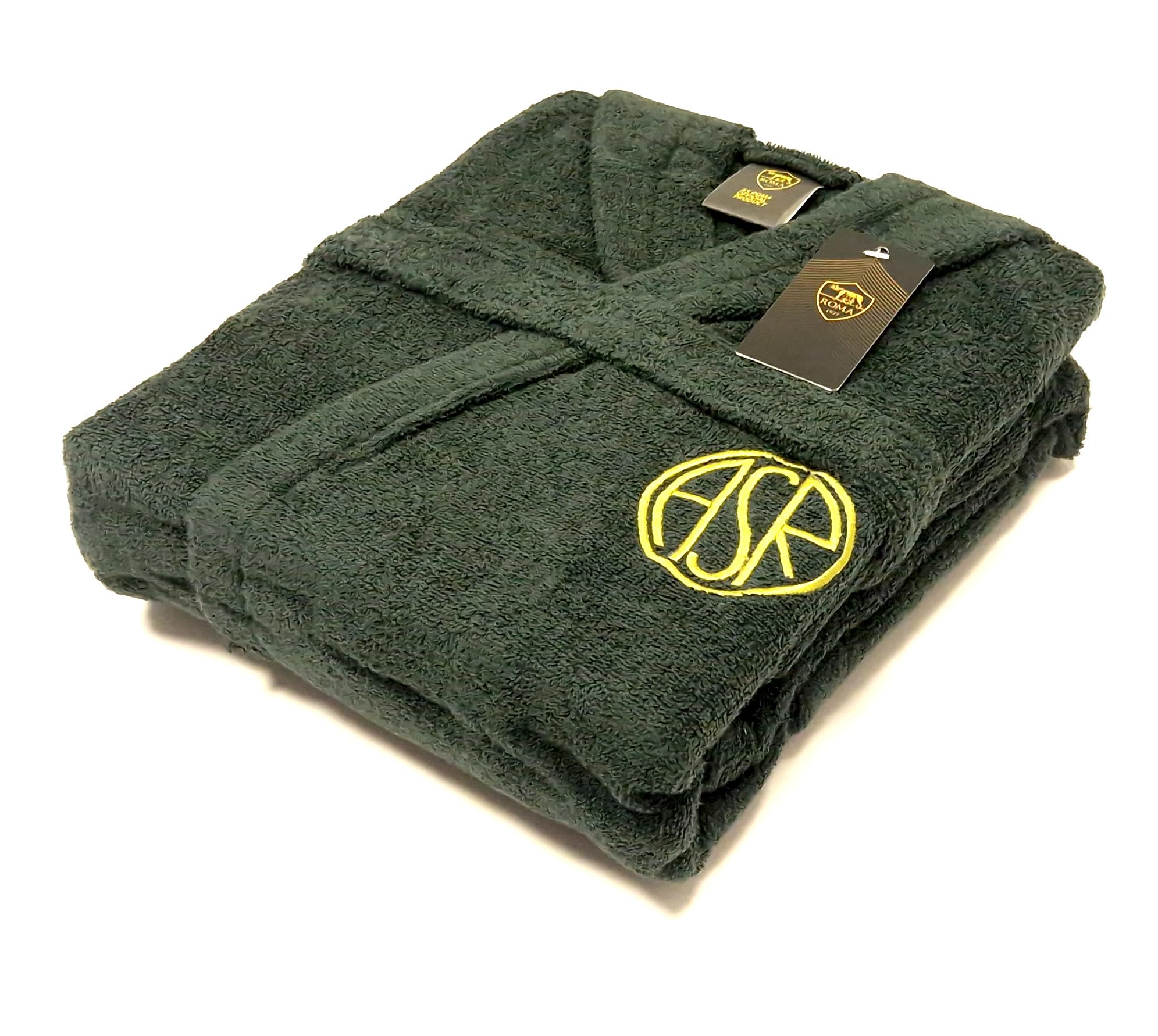 AS Roma Accappatoio In Spugna Man Asr Accappatoio Unisex - Adulto