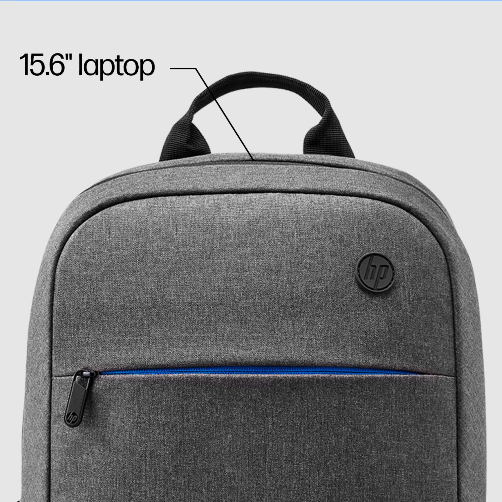 HP Prelude Mochila para Portátiles de hasta 15,6" - (Tejido Resistente al Agua, Bolsillo Protector Acolchado, Ultraligera) - Gris