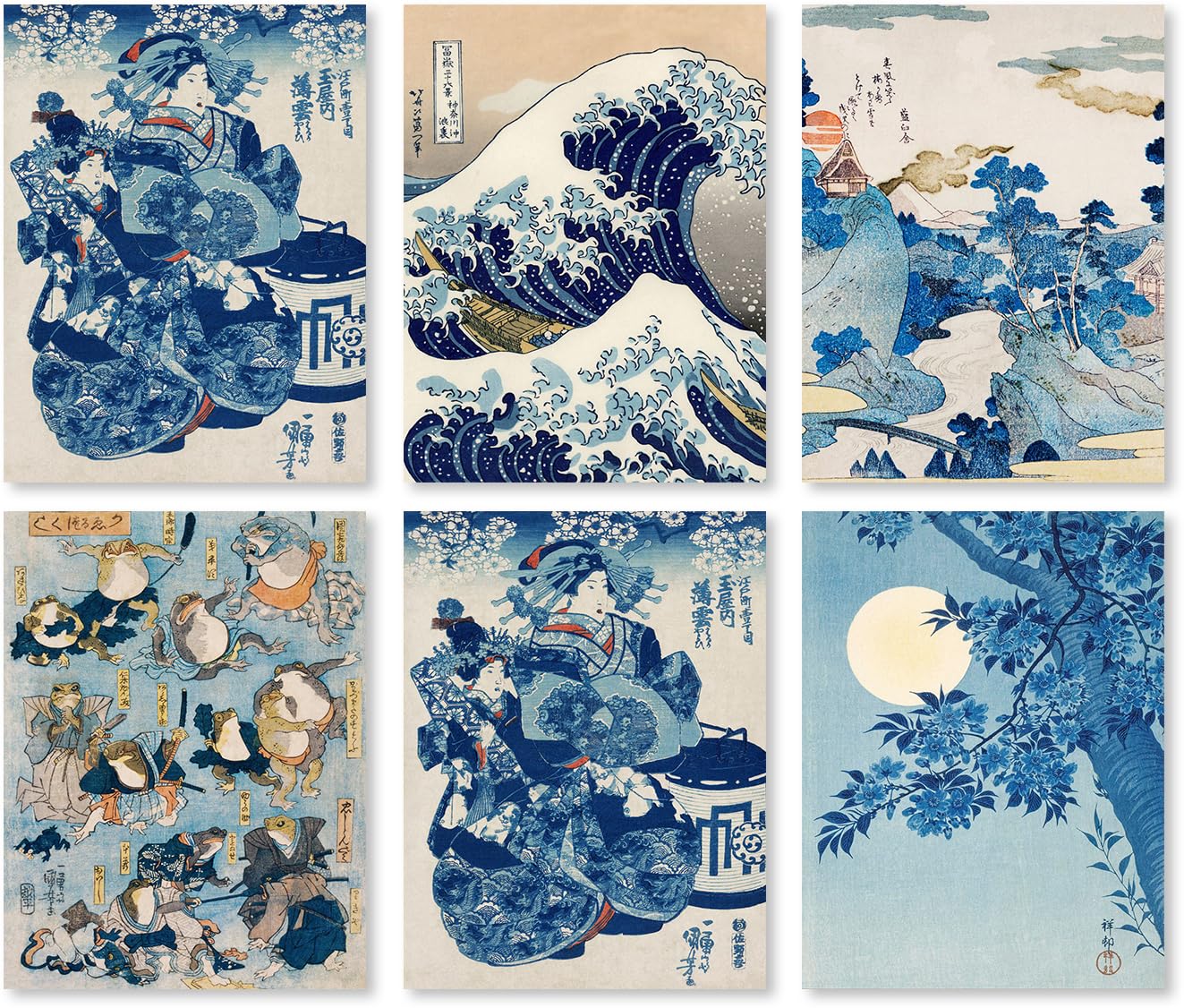 Amazon.co.jp: 日本の波 浮世絵 葛飾北斎 展覧会 プリント