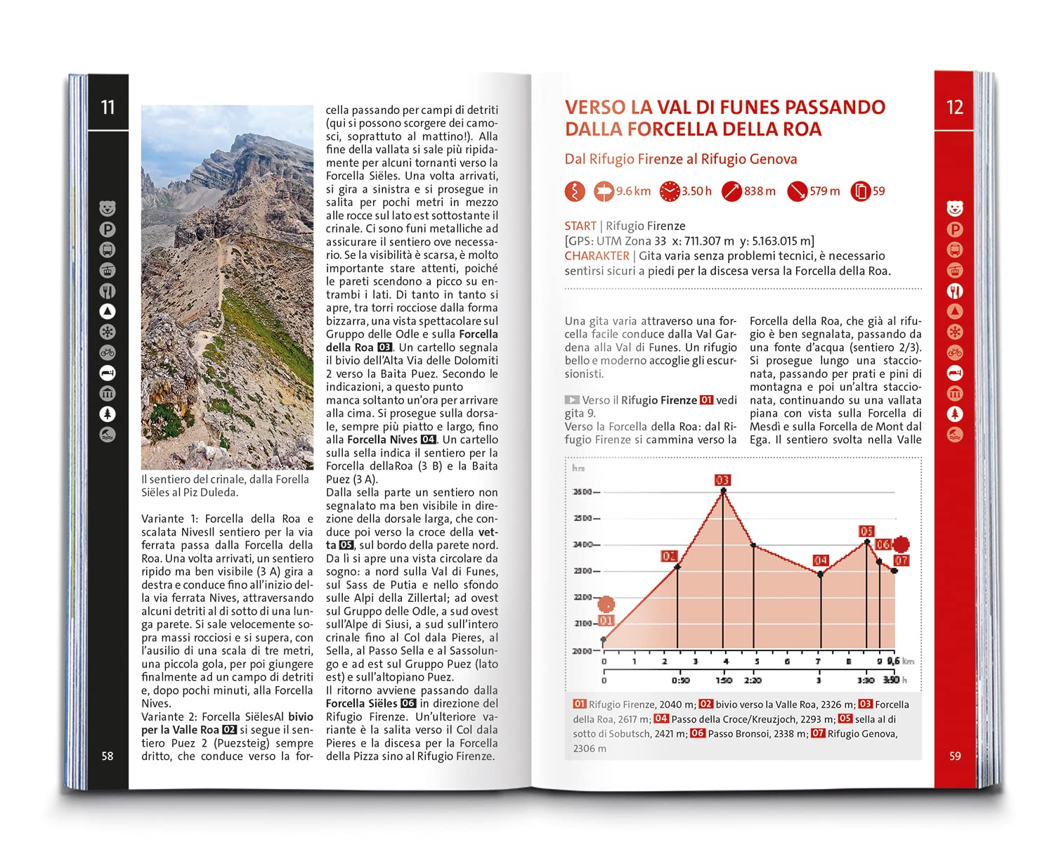 Carta escursionistica Kom 5735. Val Gardena, Val di Funes, Alpe di Siusi: cartina escursionistica, Download gratuito dei dati GPX