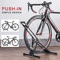 Vista 6 de CHEPARK Soporte de Piso para Bicicleta - Soporte de Bicicleta Interior para Garaje/Hogar - Almacenamiento de Bicicletas Soporte de Estacionamiento