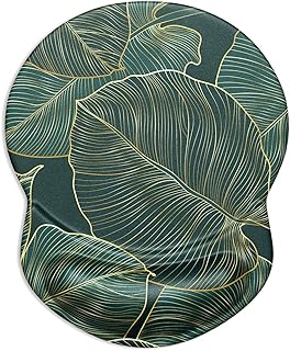 ITNRSIIET Mouse Pad, Ergonomic Mouse Pad with Gel Wrist Rest Support, Gaming Mouse Pad with Lycra Cloth, Non-Slip PU Base for Computer, Laptop, Home, Office & Travel,Palm Texture