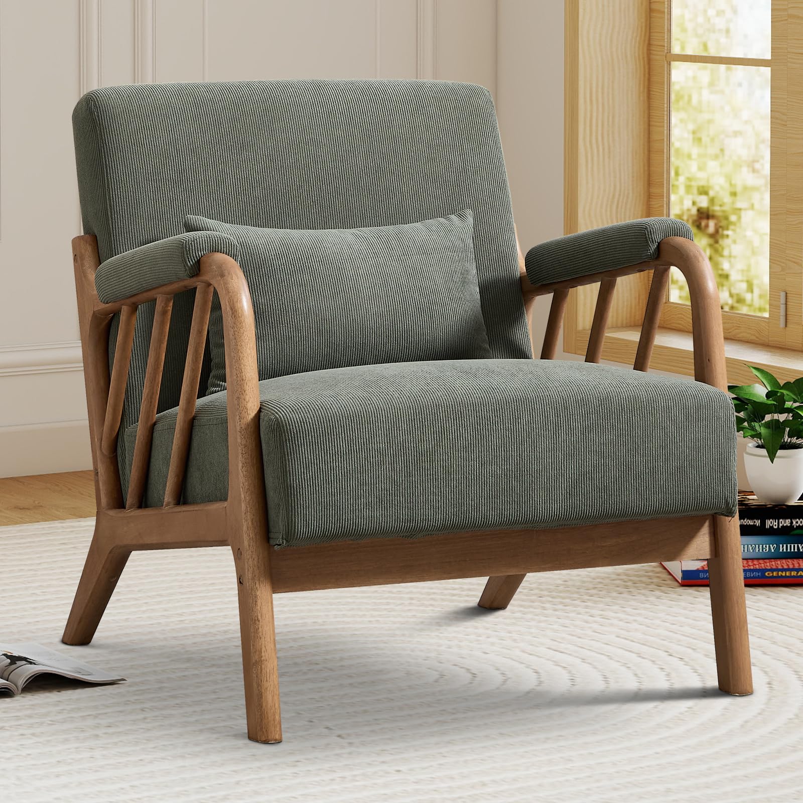 IOMOR Mid-Century Modern Accent Chair