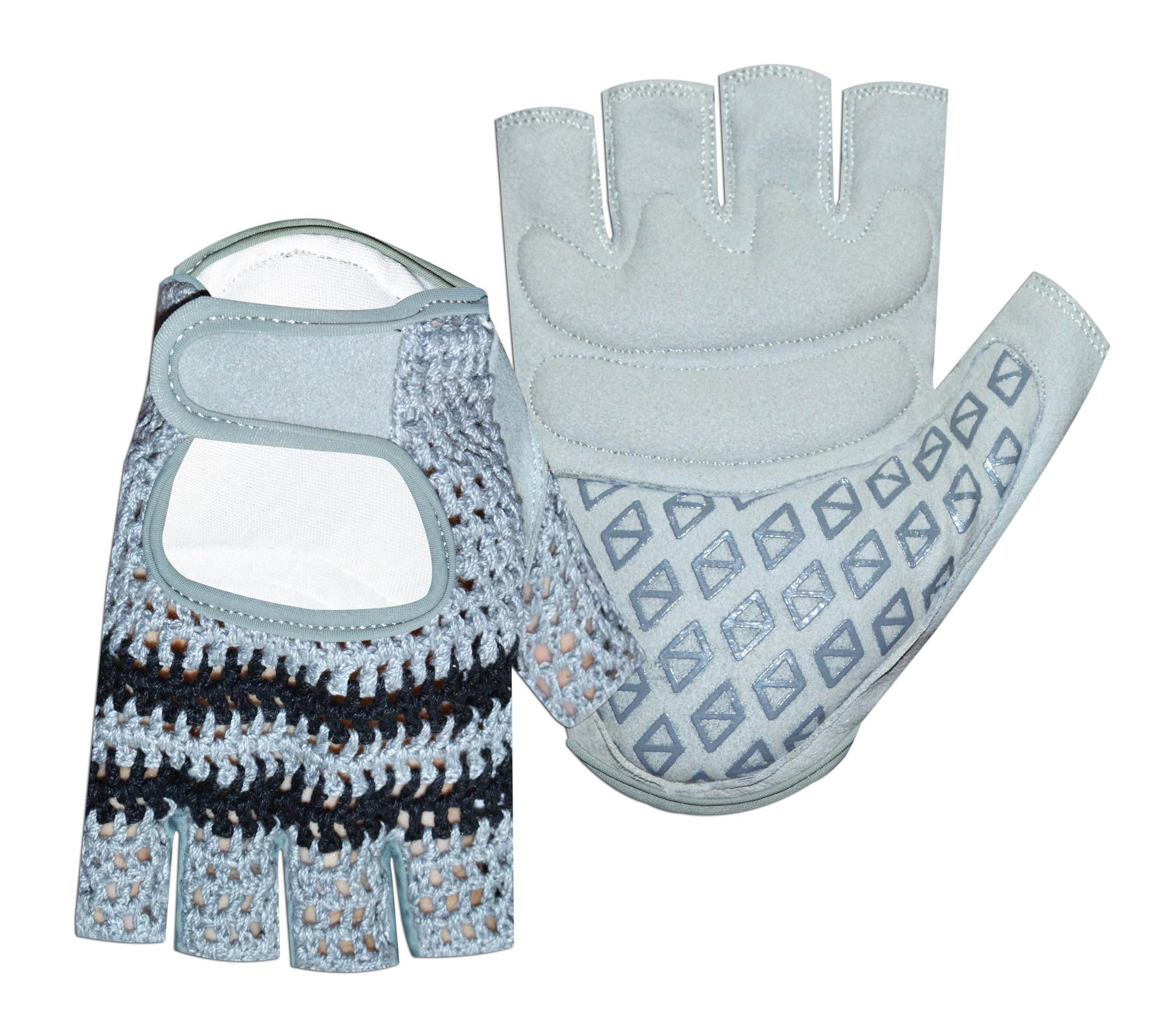 Weight Lifting Leather Padded Fitness Training Gym Cycling Wheelchair All Sports Gloves W-1057 (X-Large)