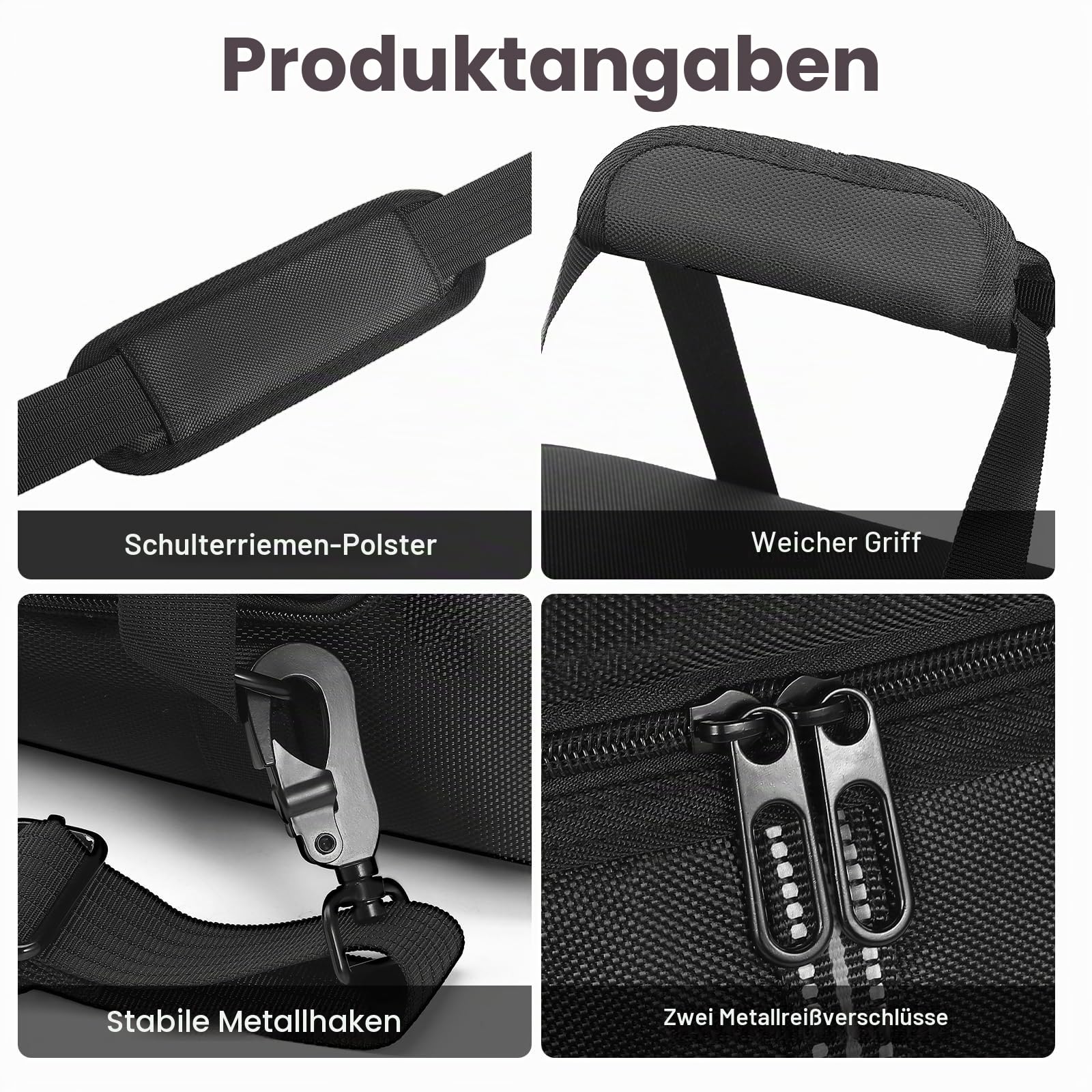 Tragetasche Kompatibel mit Anker SOLIX C1000 Portable Power Station, Reise Aufbewahrung Case Schutzhülle für C1000 Solargenerator Zubehör