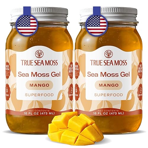 Vista 31 de TrueSeaMoss Gel de musgo marino – hecho en EE. UU. – Musgo marino silvestre, frutas y verduras en frasco – Manzana/Canela, paquete de 1