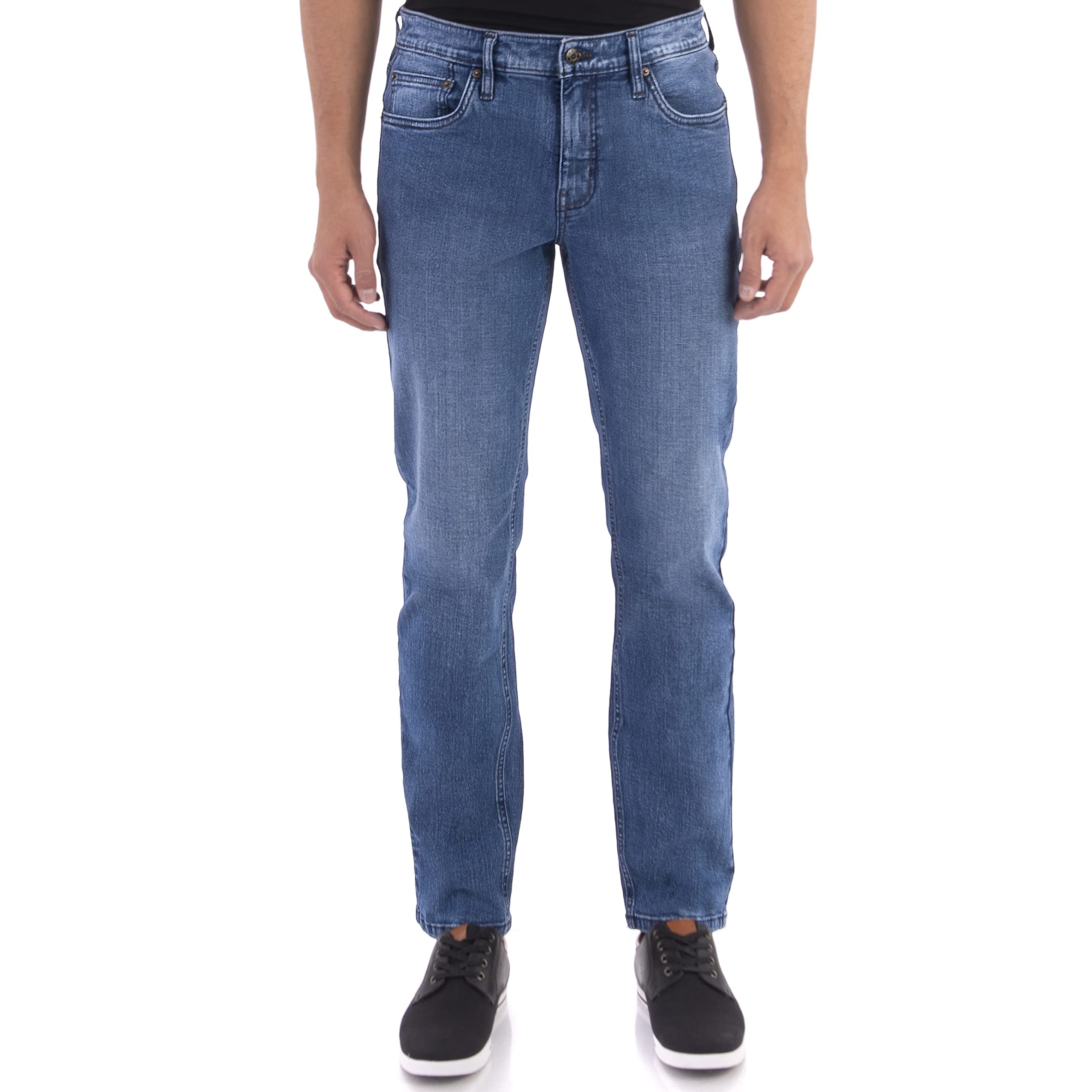 Urban StarSlim Fit Mens Jeans – Stretch Fabric Tapered Pants for Men – Premium Comfort Casual Wear and Work Attire