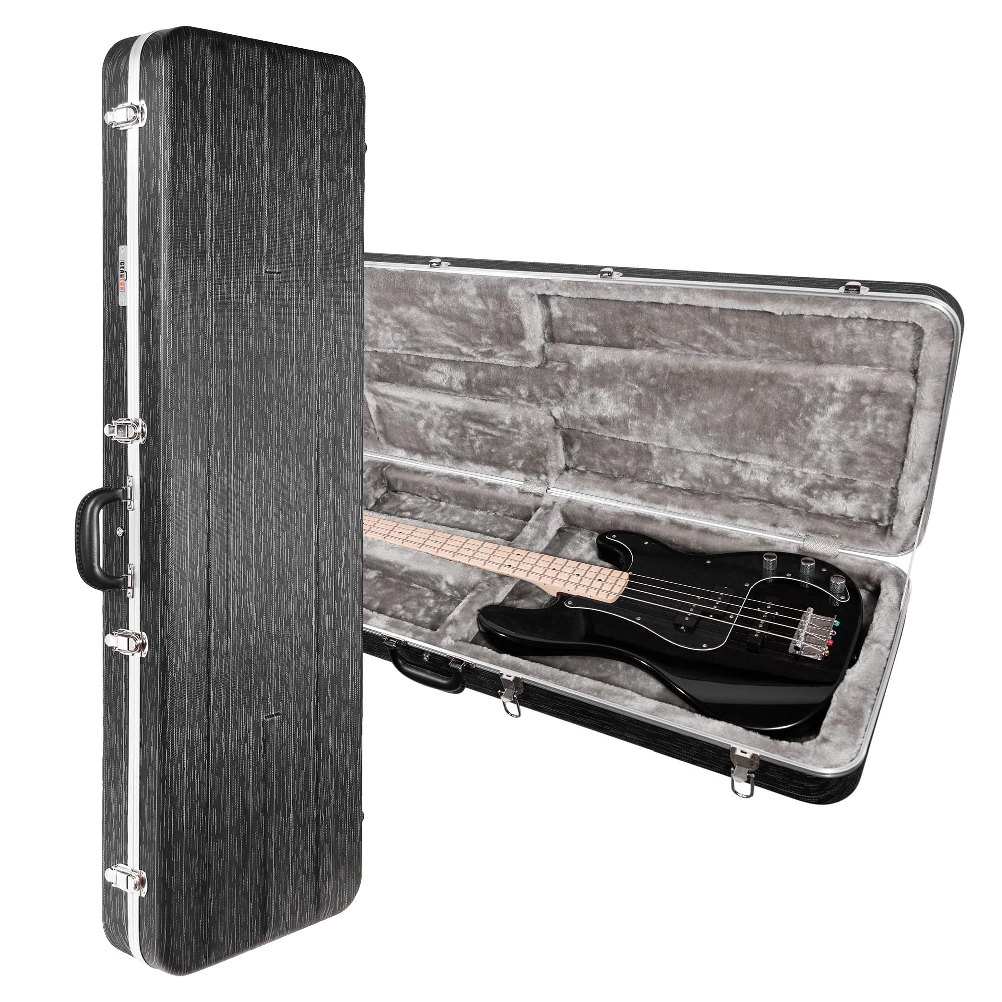 Amazon.com: Gearlux Deluxe ABS Bass Guitar Case, Fits Fender