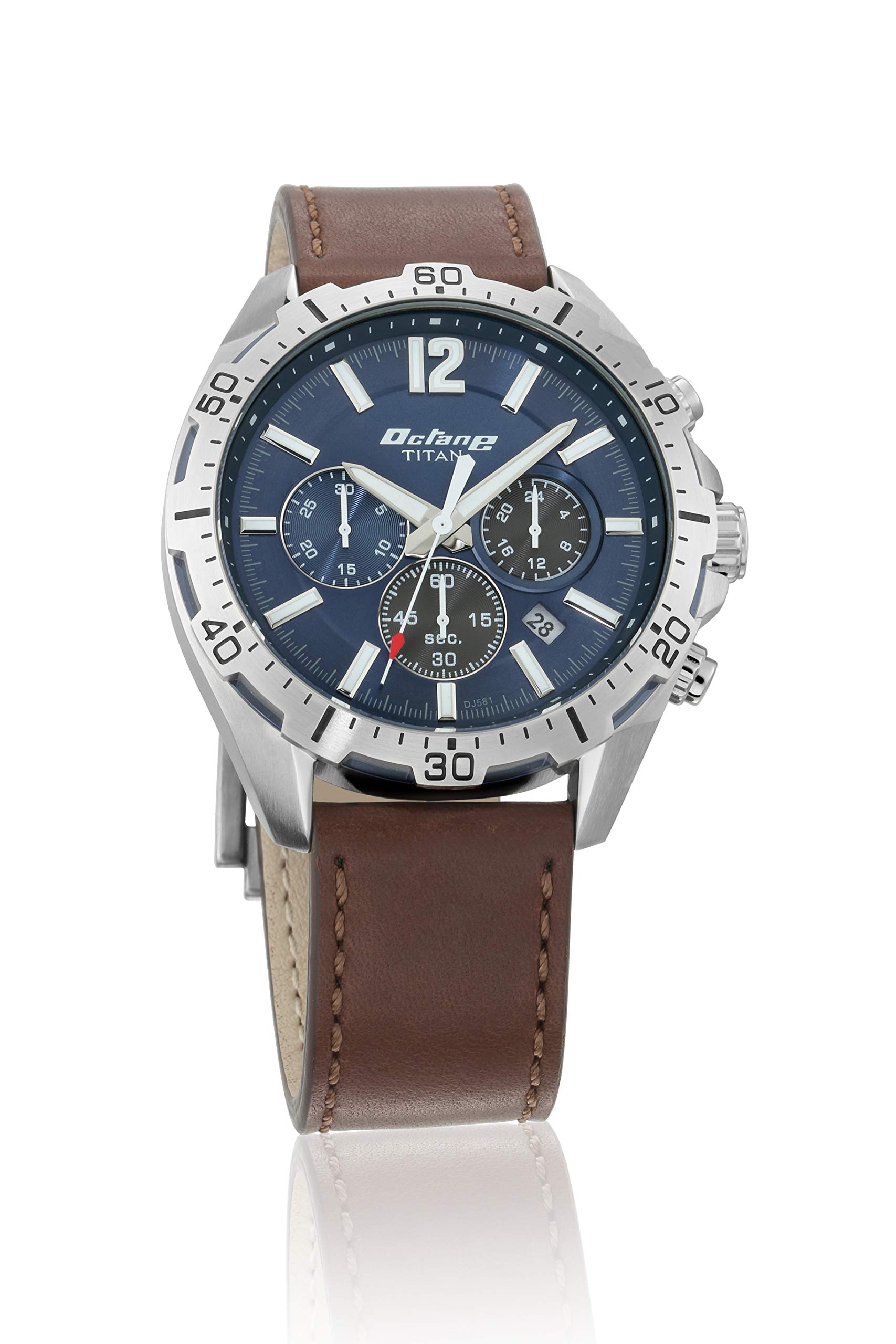 TitanOctane Analog Blue Dial Men's Watch-NM90108KL01 / NL90108KL01/NP90108KL01, Black, Free Size, Strap