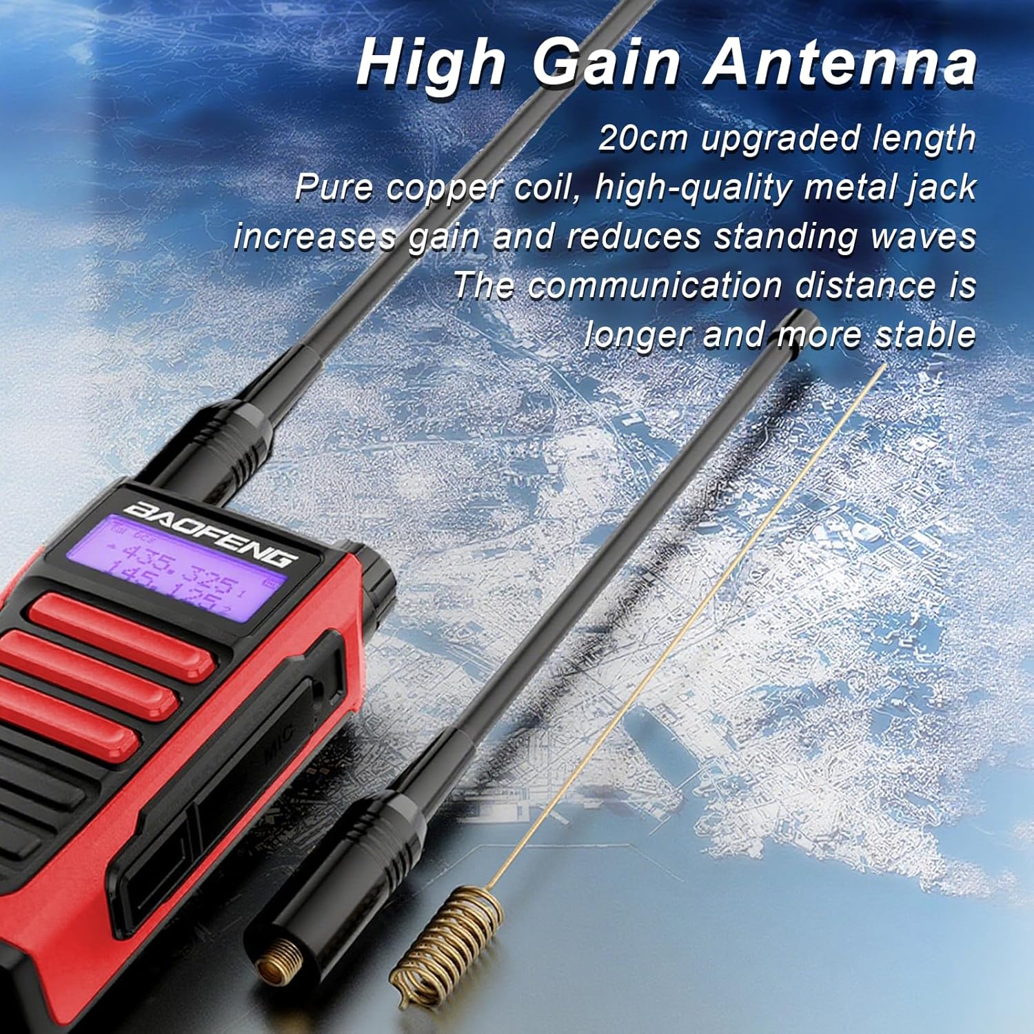 BAOFENG UV-16R with high gain antenna