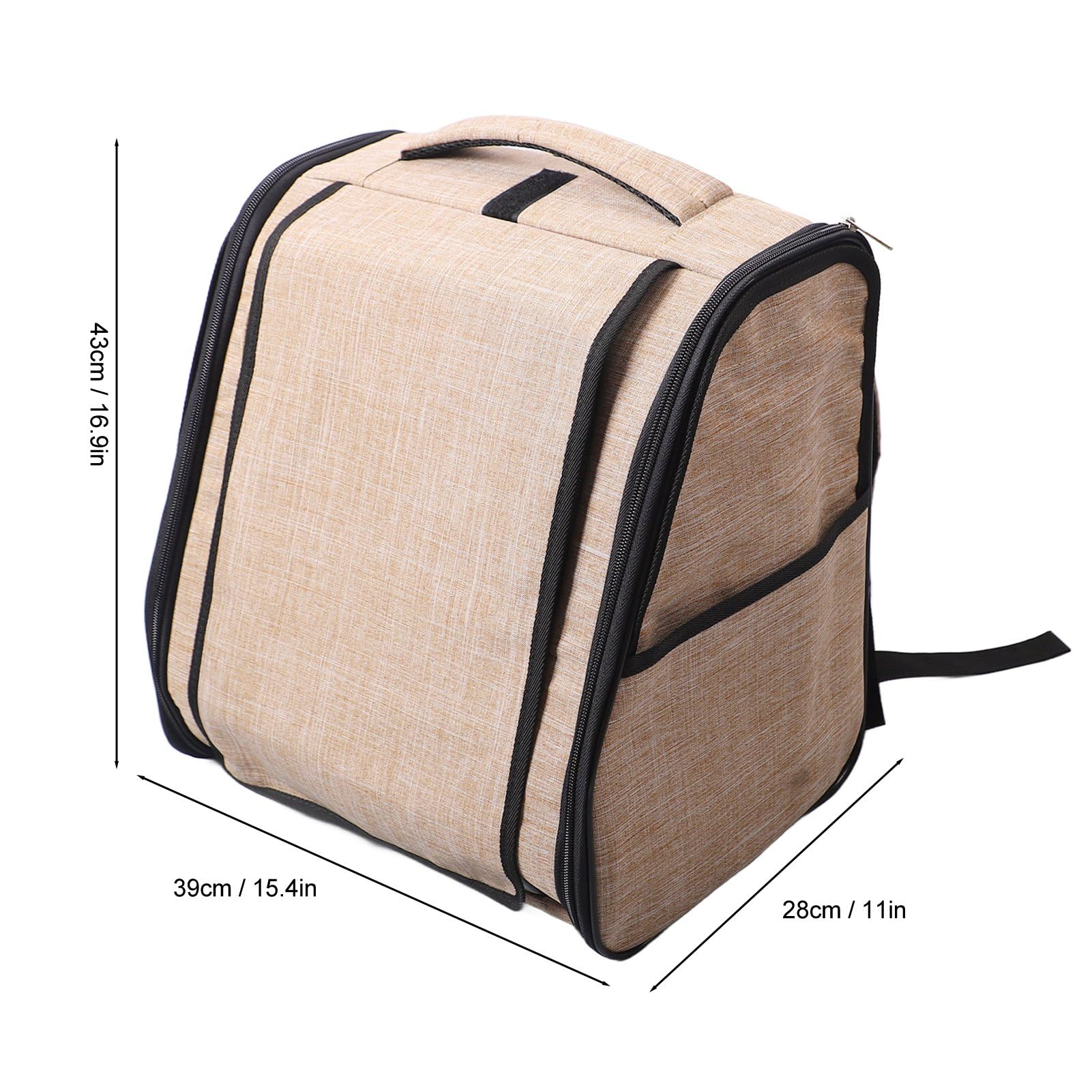 Bediffer Zaino Portatile per Animali Domestici, Design Ergonomico (Medio)