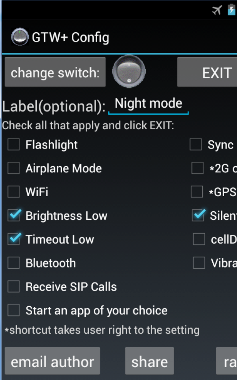 Generic Toggle Widget+ - App on Amazon Appstore