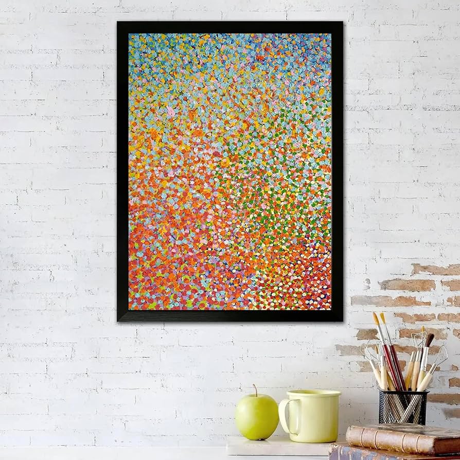 Amazon.co.jp: ダミアン・ハーストのポスター《カラフルなドット